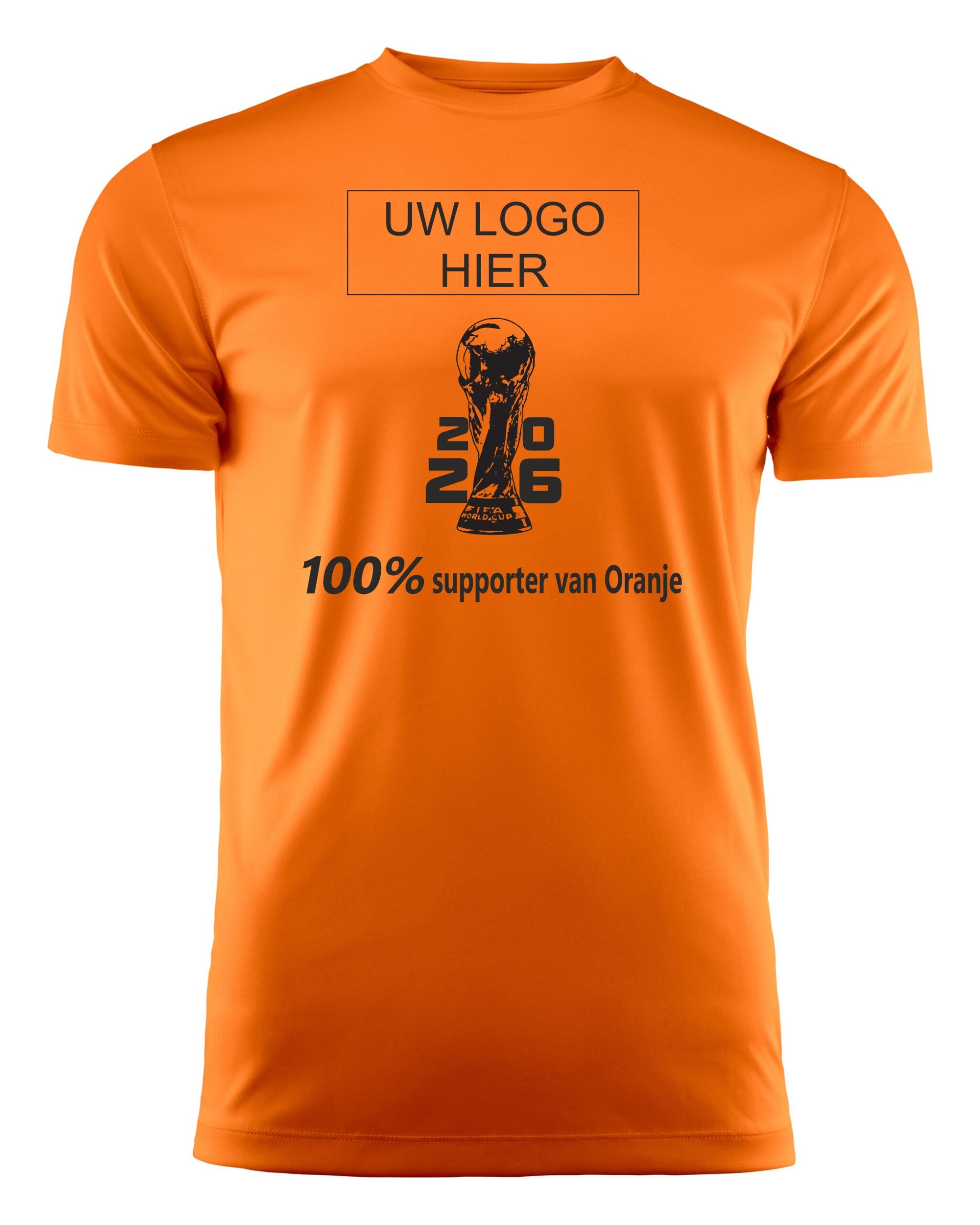 WK voetbal - Fan Shirt - Junior- met bedrukking bedrijfsnaam/ bedrijfslogo - Afbeelding 2